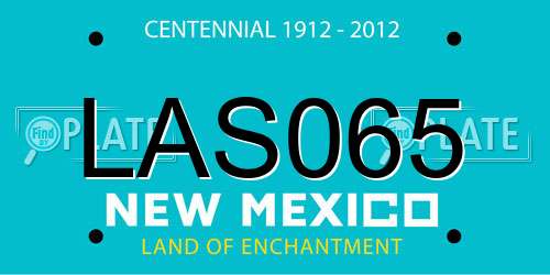 LAS065 New Mexico License Plate