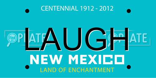 LAUGH New Mexico License Plate