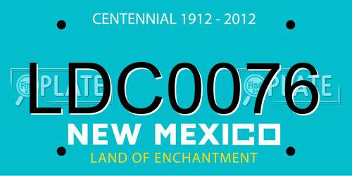 LDC0076 New Mexico License Plate