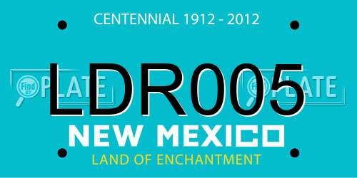 LDR005 New Mexico License Plate