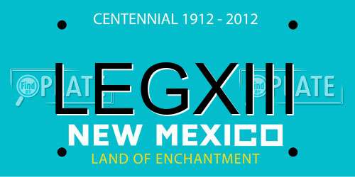 LEGXIII New Mexico License Plate
