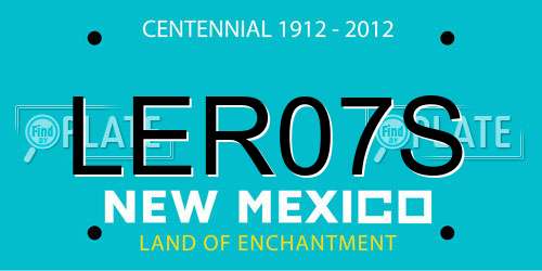 LER07S New Mexico License Plate