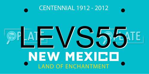 LEVS55 New Mexico License Plate