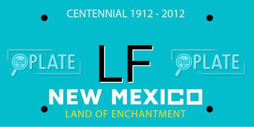 LF New Mexico License Plate