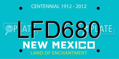 LFD680 New Mexico License Plate