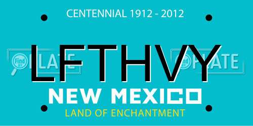 LFTHVY New Mexico License Plate