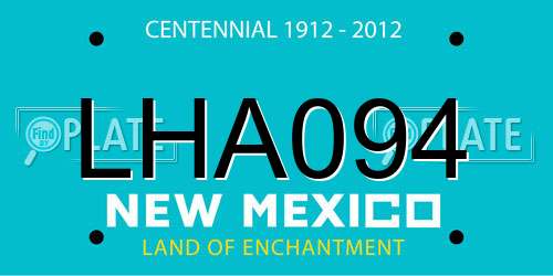 LHA094 New Mexico License Plate