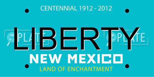 LIBERTY New Mexico License Plate