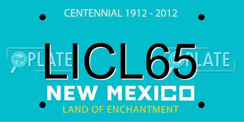 LICL65 New Mexico License Plate