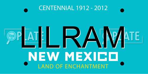 LILRAM New Mexico License Plate