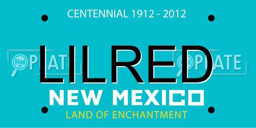 LILRED New Mexico License Plate