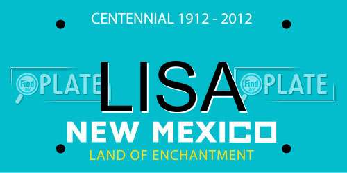 LISA New Mexico License Plate