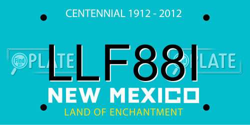 LLF88I New Mexico License Plate