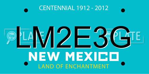 LM2E3G New Mexico License Plate