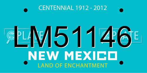 LM51146 New Mexico License Plate