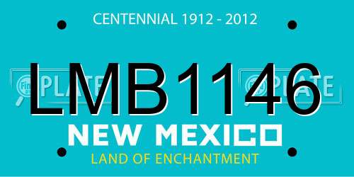 LMB1146 New Mexico License Plate