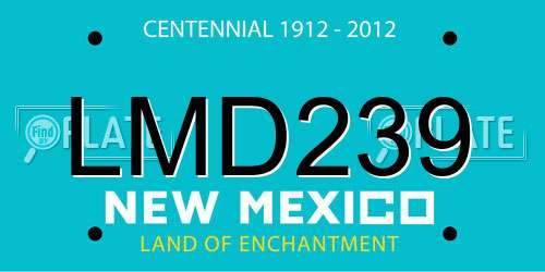 LMD239 New Mexico License Plate