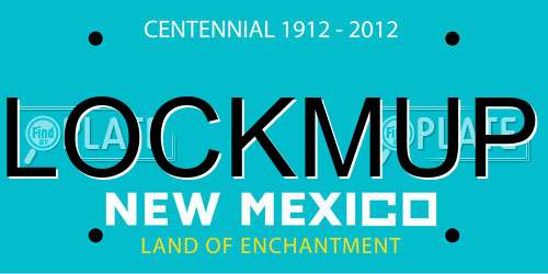 LOCKMUP New Mexico License Plate