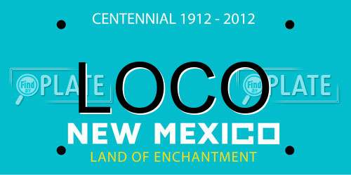 LOCO New Mexico License Plate