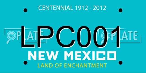 LPC001 New Mexico License Plate