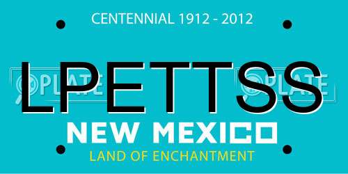 LPETTSS New Mexico License Plate