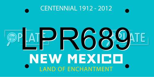 LPR689 New Mexico License Plate