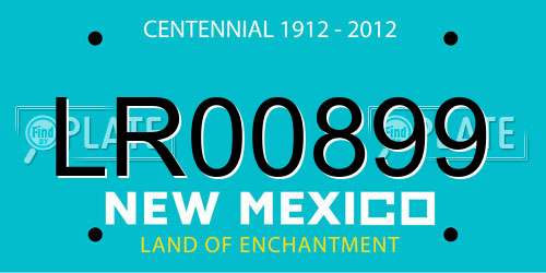 LR00899 New Mexico License Plate