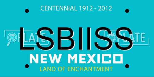 LSBIISS New Mexico License Plate