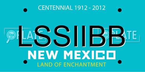 LSSIIBB New Mexico License Plate