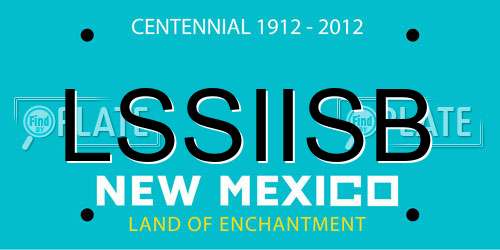 LSSIISB New Mexico License Plate
