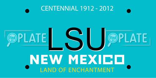 LSU New Mexico License Plate