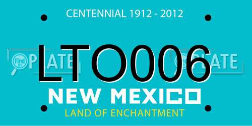 LTO006 New Mexico License Plate