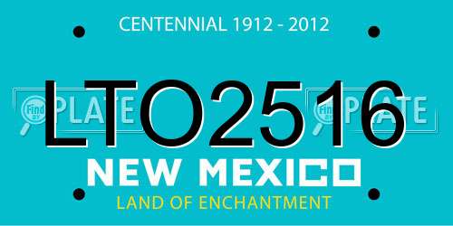 LTO2516 New Mexico License Plate