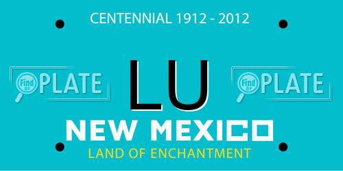 LU New Mexico License Plate