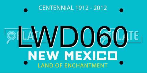 LWD060 New Mexico License Plate