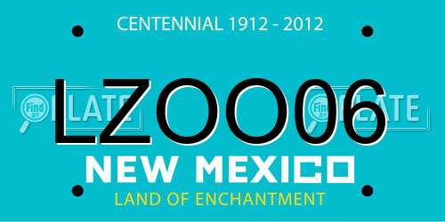 LZOO06 New Mexico License Plate