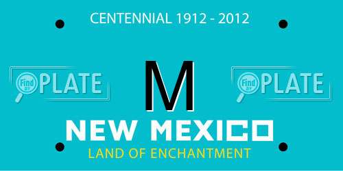 M New Mexico License Plate
