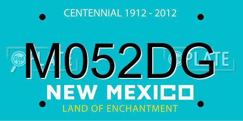 M052DG New Mexico License Plate