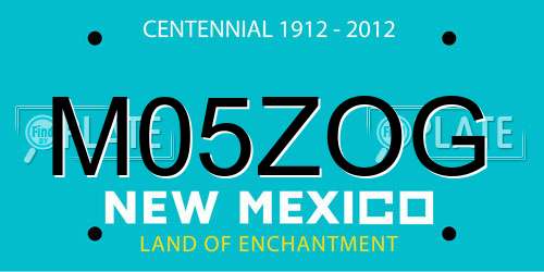 M05ZOG New Mexico License Plate