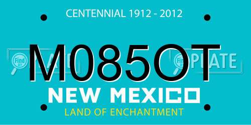 M085OT New Mexico License Plate