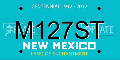 M127ST New Mexico License Plate
