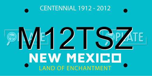 M12TSZ New Mexico License Plate