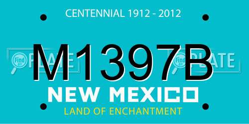 M1397B New Mexico License Plate