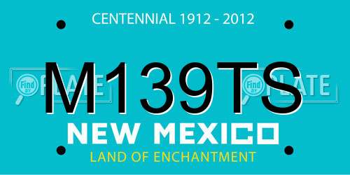 M139TS New Mexico License Plate