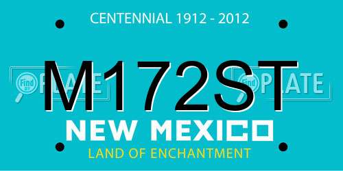 M172ST New Mexico License Plate