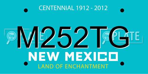 M252TG New Mexico License Plate