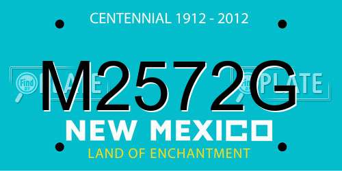 M2572G New Mexico License Plate