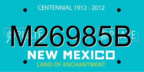 M26985B New Mexico License Plate