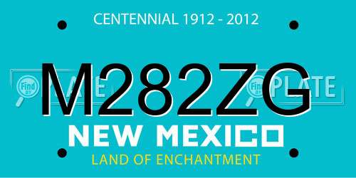 M282ZG New Mexico License Plate