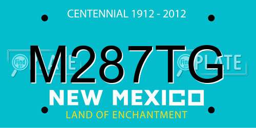 M287TG New Mexico License Plate
